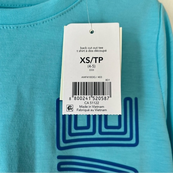 🌼 5/$25 Athletic Works Activewear Tops Long Sleeve Graphic Shirts XS Girls 4-5 - Picture 4 of 12